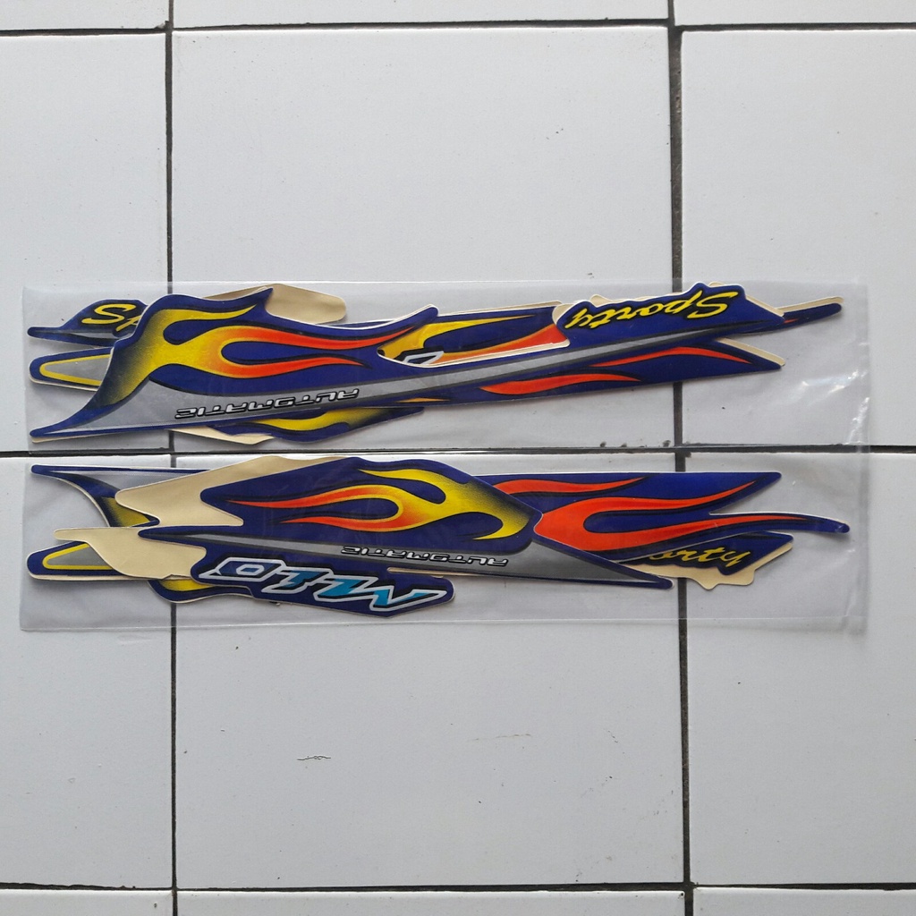 Jual STIKER MIO API 2005 STRIPING STICKER LIS LES POLET BODY MOTOR MIO ...