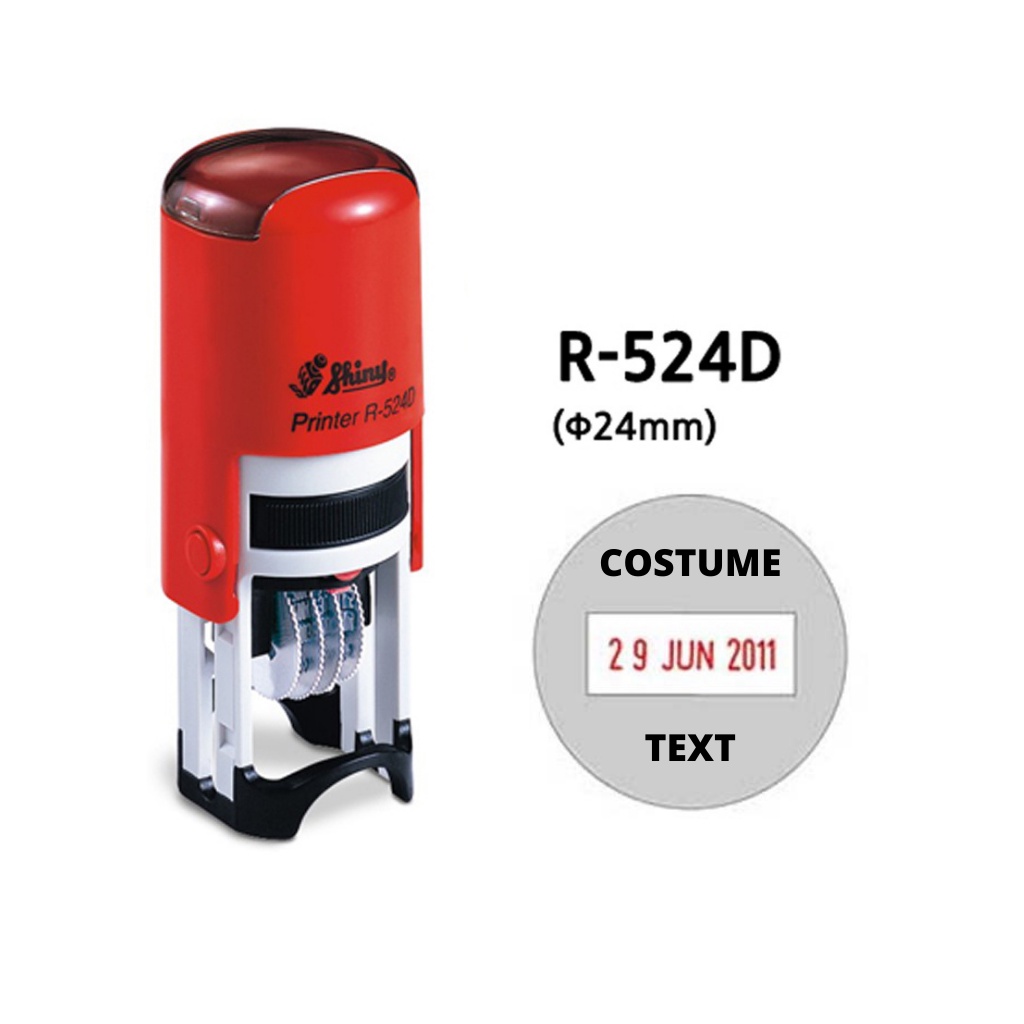 Jual Stempel Shiny Self Inking Stamp R-524D | Shopee Indonesia