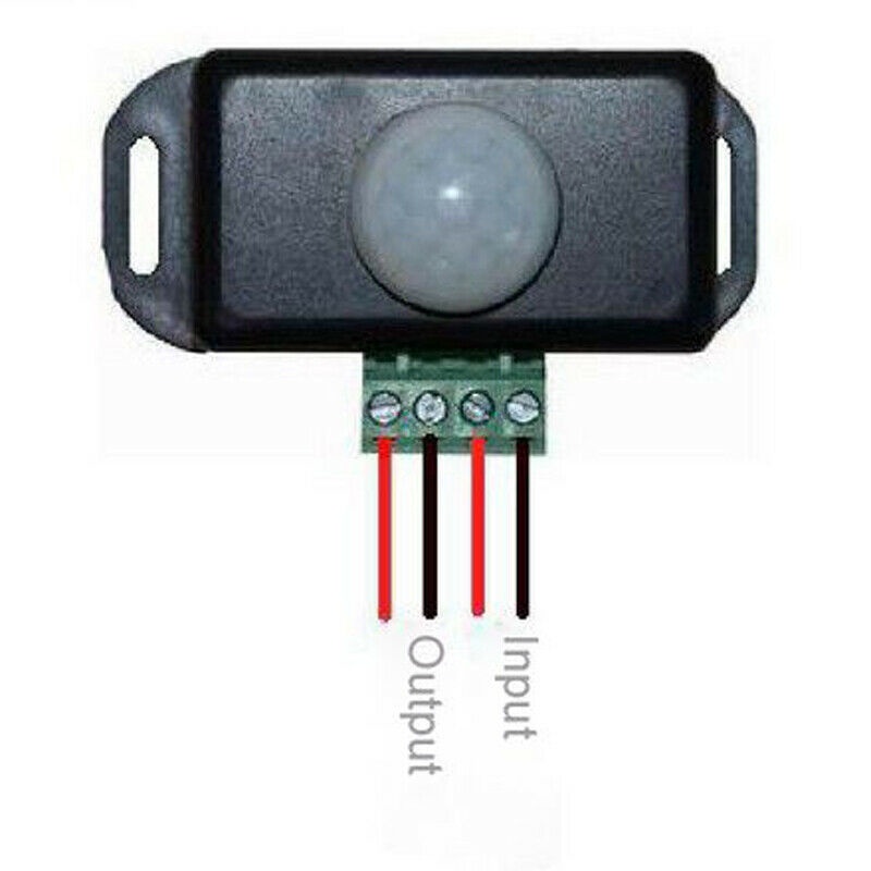 Jual SAKLAR SENSOR GERAK PIR DIMMER Infra Merah Otomatis DC 12V-24V ...