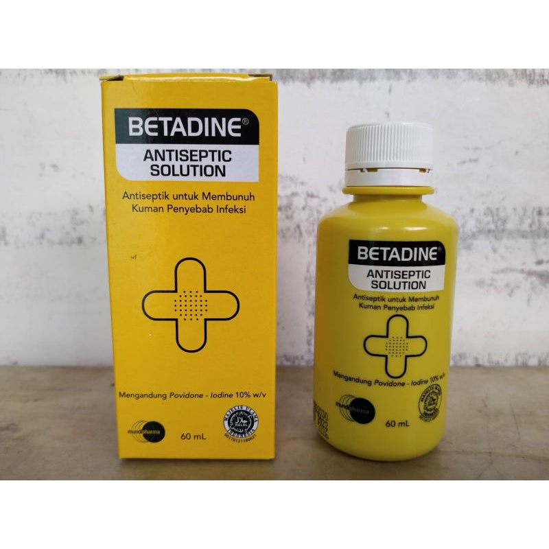 Jual Betadine Antiseptic Solution 60 ml Shopee Indonesia