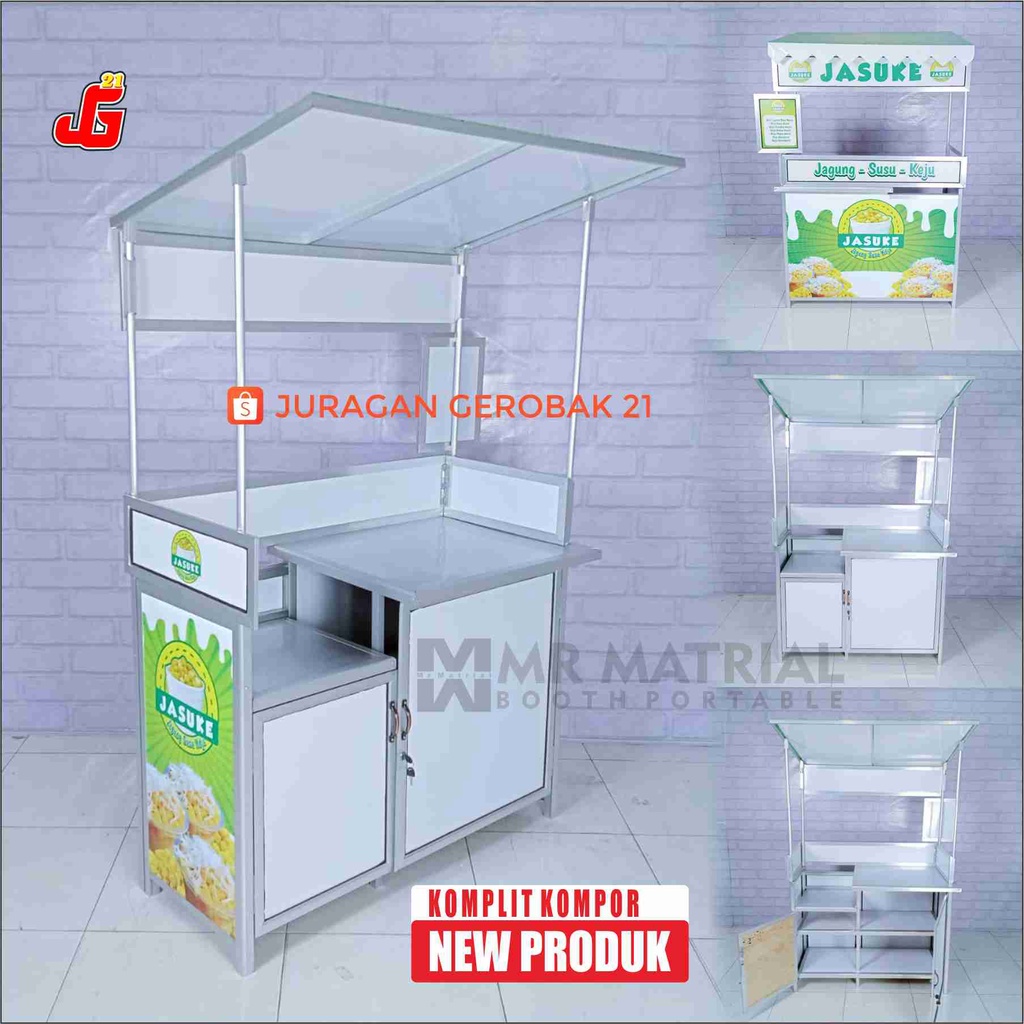 Jual Booth Portable Komplit Kompor Gerobak Meja Lipat | Shopee Indonesia