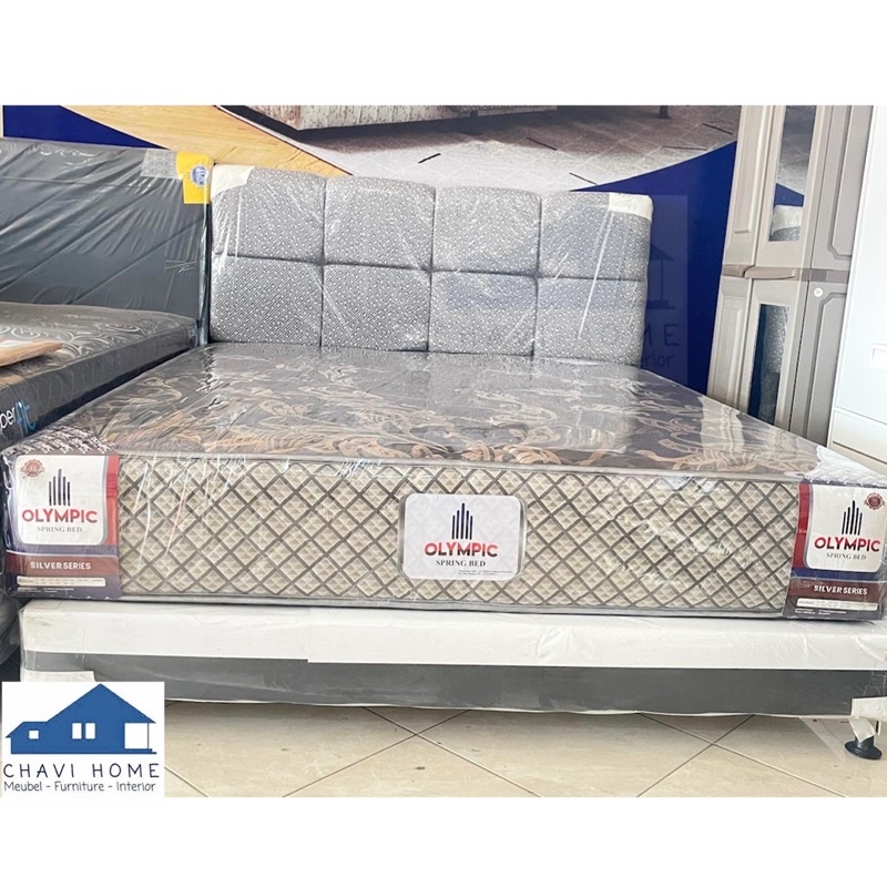 Jual set springbed olympic archer spring bed lengkap divan kasur ...
