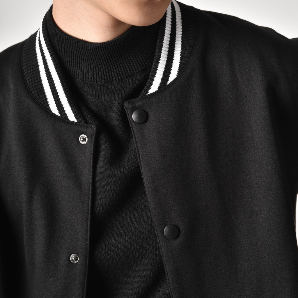 Jual Prepp Studio Ivy Varsity Jacket Black | Shopee Indonesia