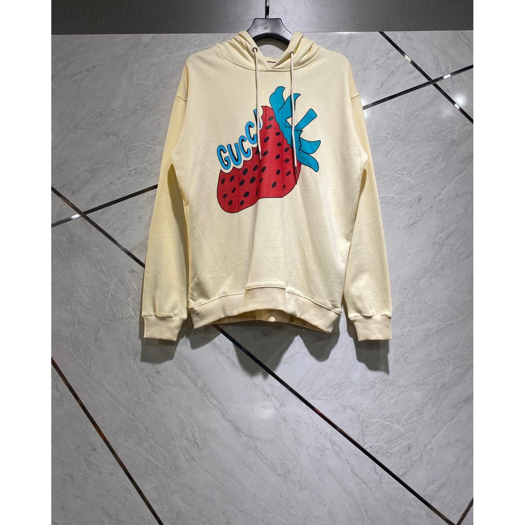 Gucci strawberry hot sale hoodie