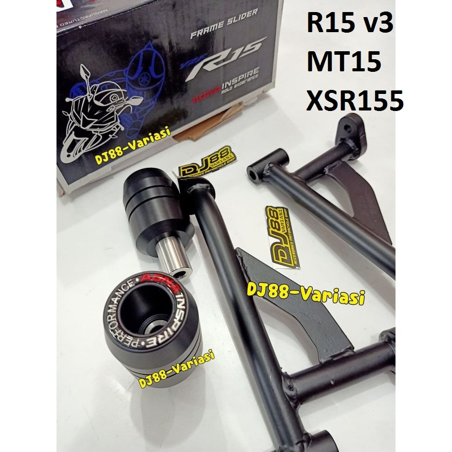 Jual Frame slider Agna inspire Yamaha R15 v3 MT15 XSR155 pelindung ...