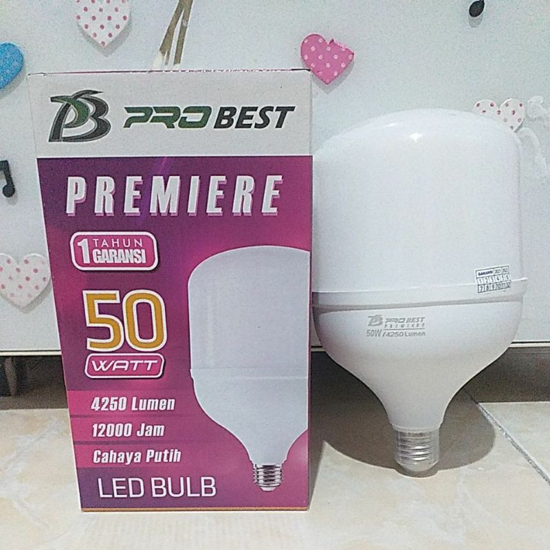 Jual Bohlam Led Kapsule Jumbo Watt Putih Probest Premier Capsule Led