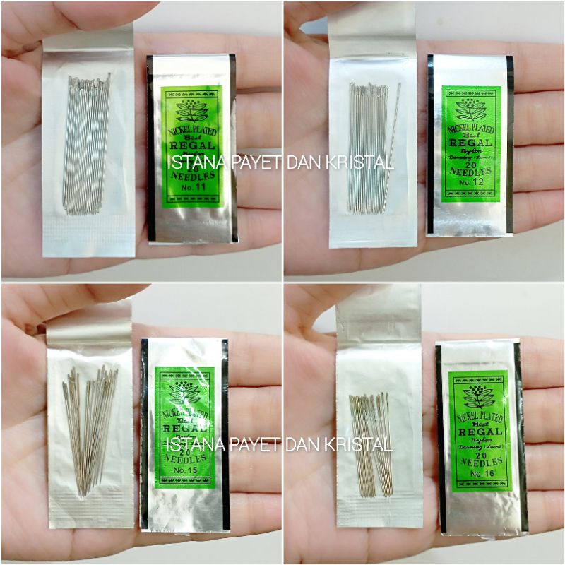 Jual Jarum jahit Regal No 4, 5, 6, 7, 8, 9, 10, 11 & 12 | Shopee Indonesia