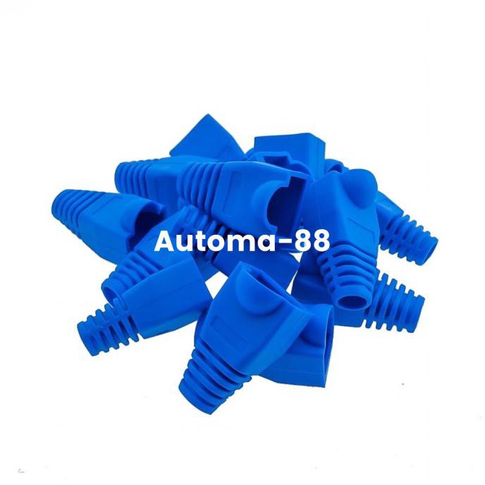Jual Plug Boot Rj45 Connector Rj-45 Cat5 Cat5E Cat6 Plug Cap Kabel ...