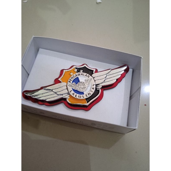 Jual Brevet Wing Pin Lencana Pengawalan Lalu Lintas | Shopee Indonesia