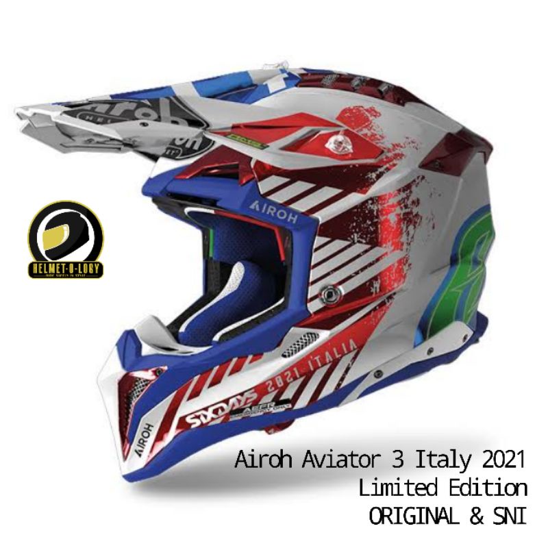 Jual Airoh Aviator 3 Six Days Italia 2021 SixDays Italy Limited Edition ...