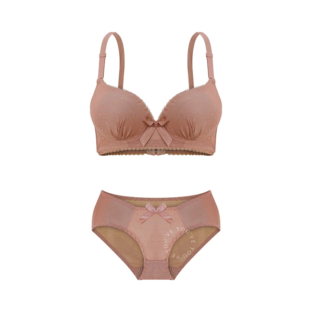 Jual You've (YouHave) BH Set Bra Set Wanita Kawat Bahan Brokat Busa ...