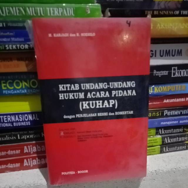 Jual Kitab undang undang hukum acara pidana (KUHAP) | Shopee Indonesia