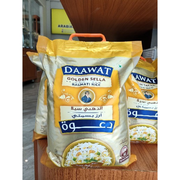 Jual Beras Basmati Daawat Golden Sella Basmati Rice India 5 kg Shopee
