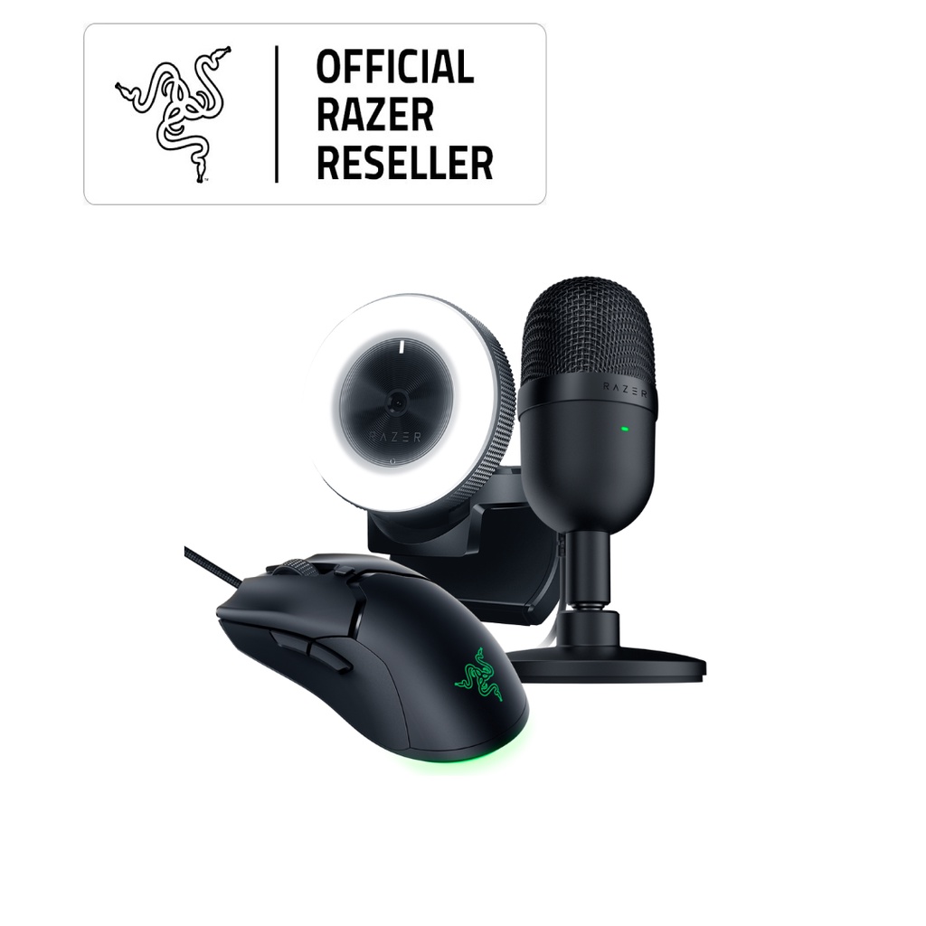 Jual Razer Viper Mini + Razer Seiren Mini Black + Razer Kiyo Bundle ...