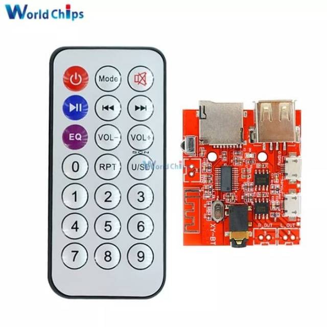 Jual Kit mp3 player usb bluetooth plus power stereo 2x3watt | Shopee ...