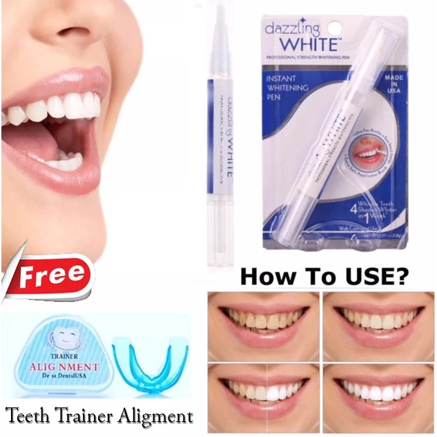 HOPE STORE - [ PAKET 2 IN1 ] Alat Perapi Gigi Alignment + Dazzling White Pen Pemutih Gigi Kuning Permanen | AutoStock