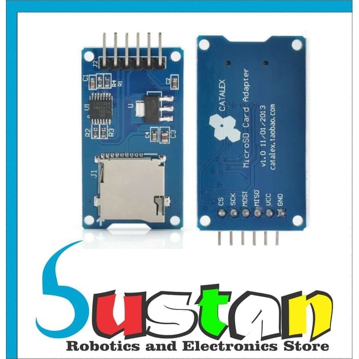 Jual Micro SD TF Memory Card Reader Module SPI interface For Arduino ...