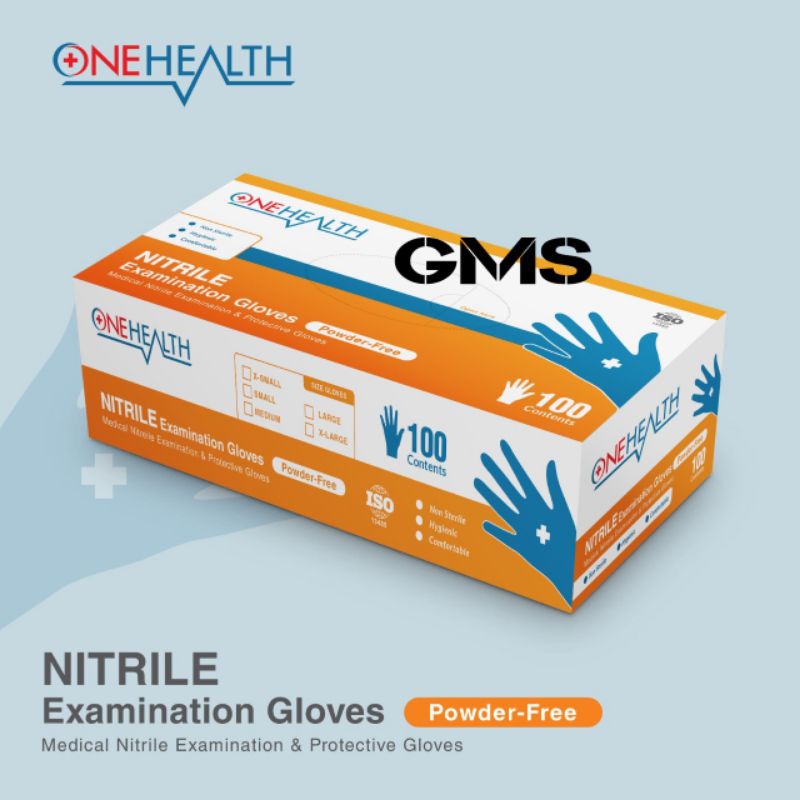 Jual Sarung Tangan Nitrile Onehealth / Sarung Tangan Nitril Non Powder ...