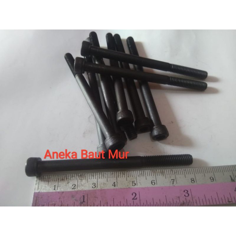 Jual Baut L Baja Hitam Ukuran M X Atau Baut Drat Panjang Cm