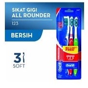 Jual ORAL-B Sikat Gigi All Rounder 123 Clean Soft 3pcs | Shopee Indonesia