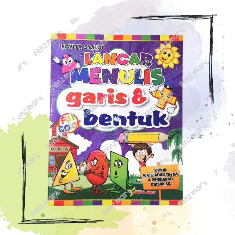 Jual Lancar Menulis Garis Dan Bentuk Untuk Anak PAUD/TK (Full Color ...