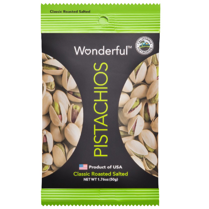 Jual Wonderful Pistachios Classic Roast Salted 50 Gr USA | Shopee Indonesia