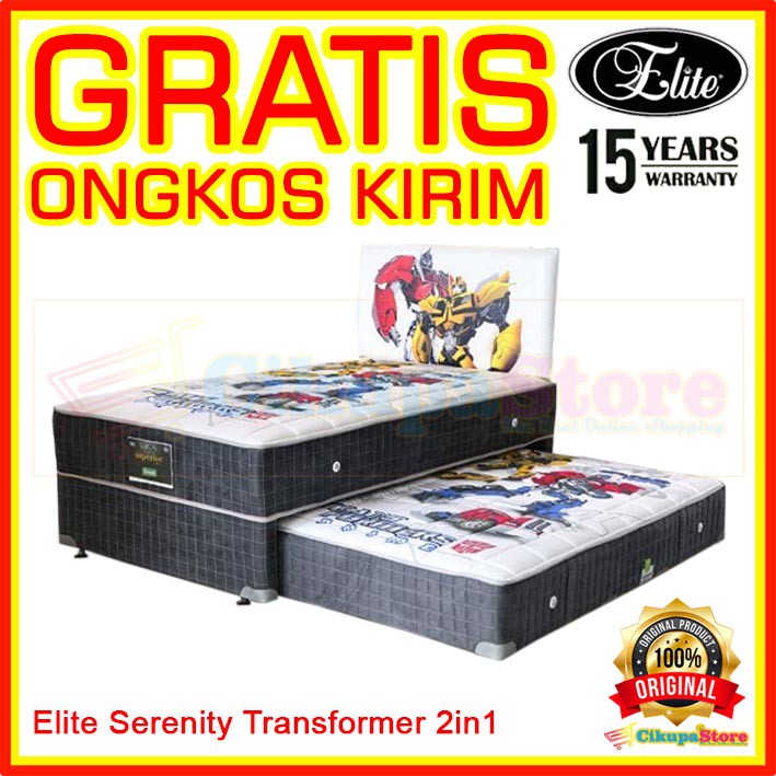 Jual Kasur Spring Bed Elite Serenity Transformer In Komplit Set Shopee Indonesia