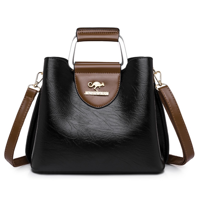 Jual TAS SELEMPANG WANITA PREMIUM KULIT HITAM PASOLA TA522B5 HANDBAG ...