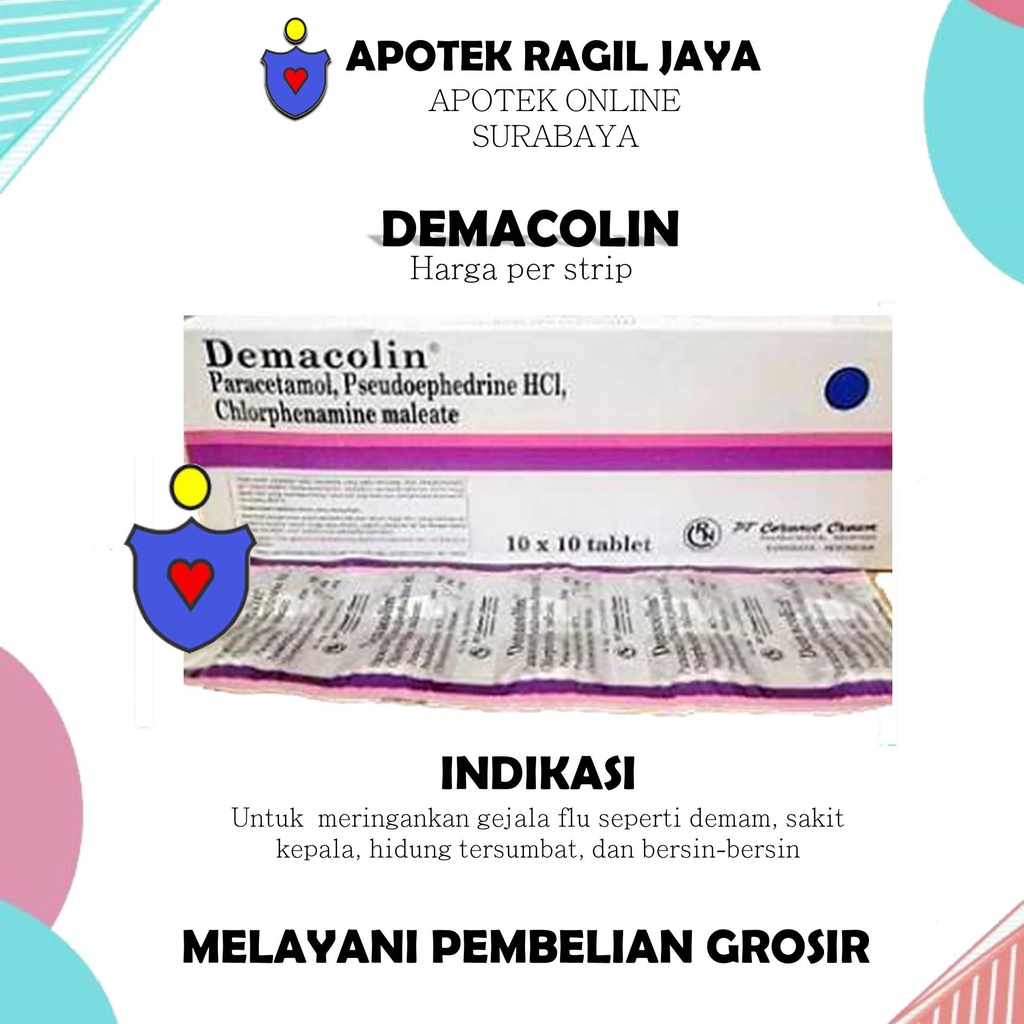 Jual Demacolin obat untuk meringankan gejala flu dan demam | Shopee