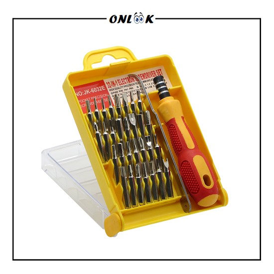 Jual Obeng Set 32 In 1 + Pinset Model Kotak Screwdriver Set 32In1 ...
