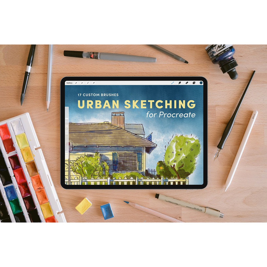 Jual Procreate Brushes - Urban Sketching | Shopee Indonesia
