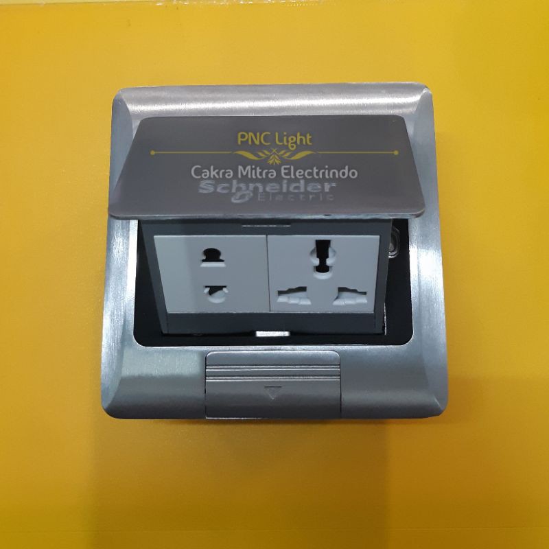Jual SCHNEIDER STOP KONTAK LANTAI FLOOR OUTLET E227F ABE | Shopee Indonesia