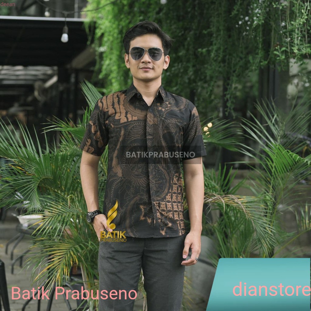 Jual KEMEJA BATIK PRIA LENGAN PENDEK SAHARSA SLIM FIT SLIMFIT ORIGINAL ...