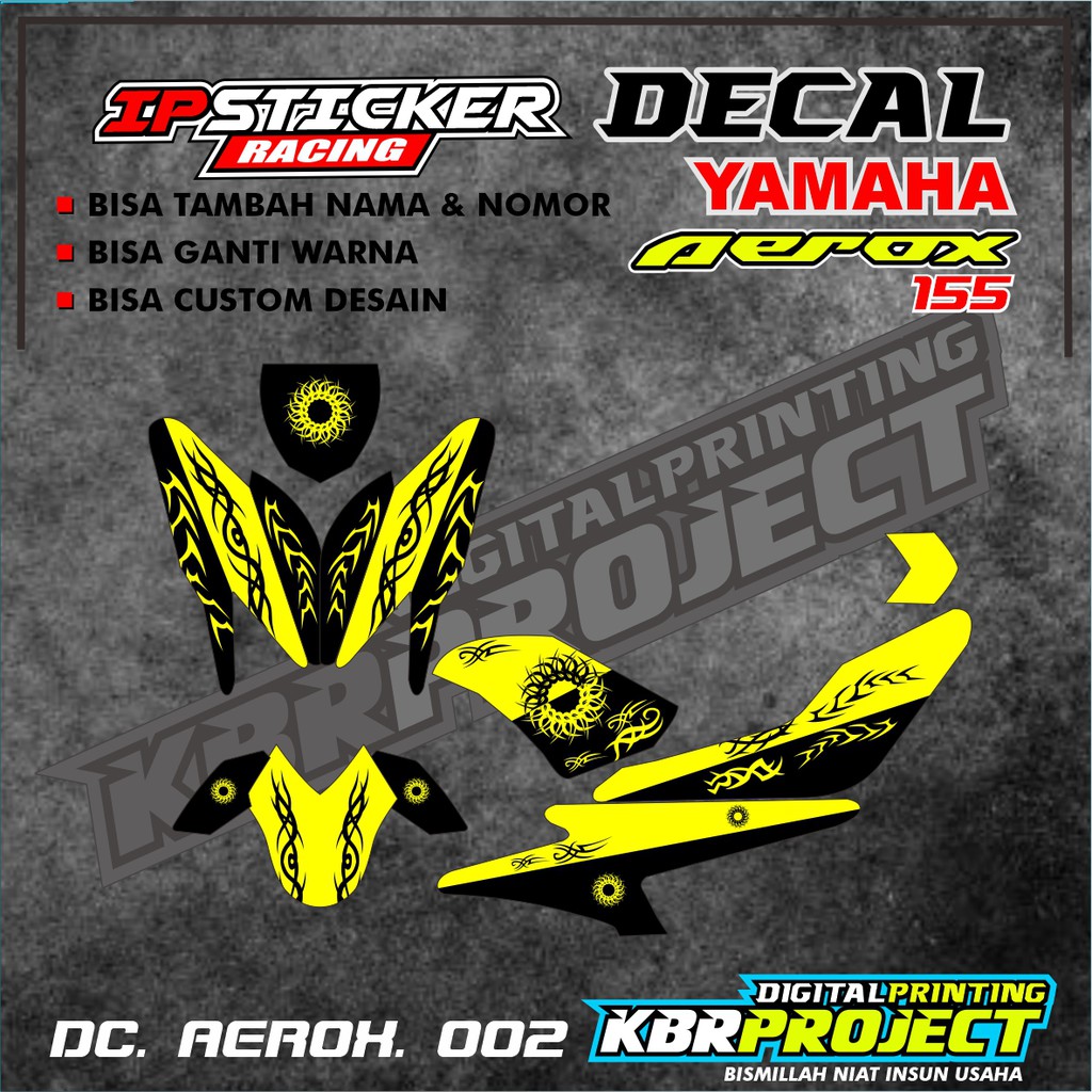 Jual AEROX 155 Decal Sticker - Decal stiker Full Body AEROX 155 ip. 002 ...