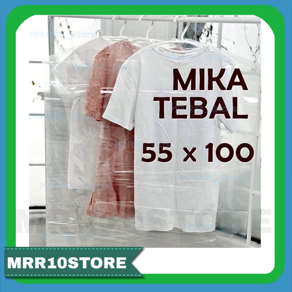 Jual Mika Baju Dewasa 55x100 Cover Plastik Pelindung Pakaian Plastik Tebal Shopee Indonesia 7049