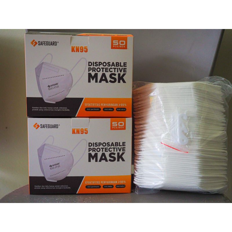 Jual Masker Safety-Masker KN95 Safeguard GR 100 IJIN KEMENKES Isi 50pcs ...