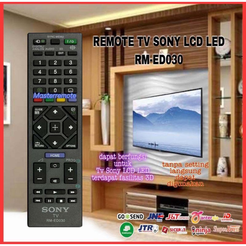 Jual Remot Remote Tv Sony Lcd Led Bravia Ed Shopee Indonesia