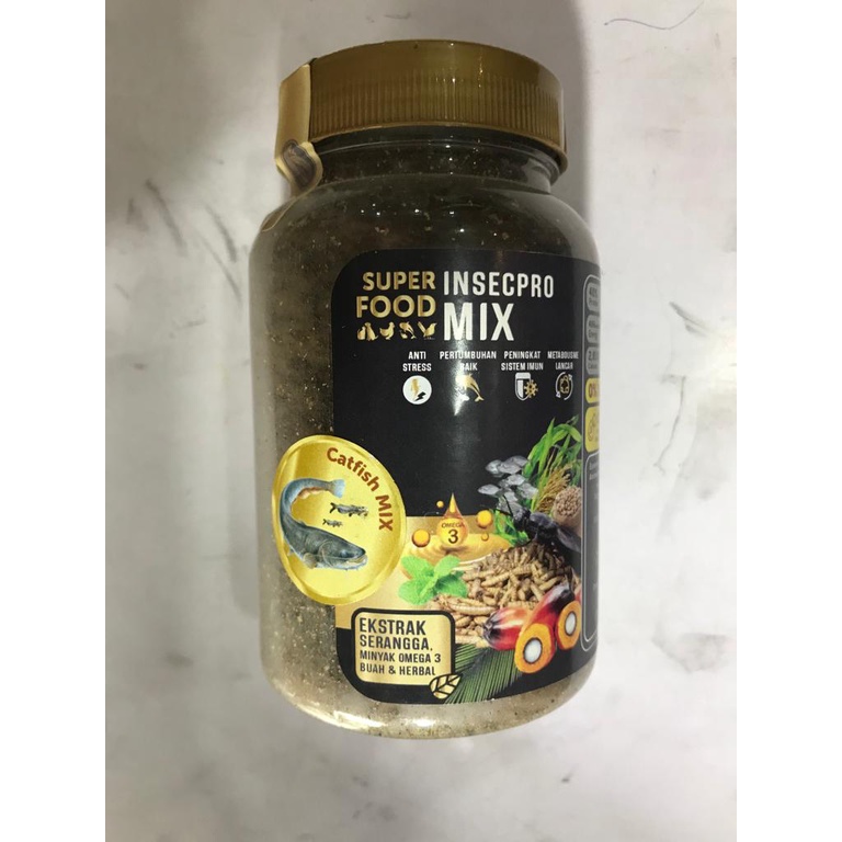 Jual NUSA ORIGIN SUPER FOOD INSECPRO MIX 100GR CATFISH MIX EKSTRAK SERANGGA MINYAK OMEGA 3 BUAH