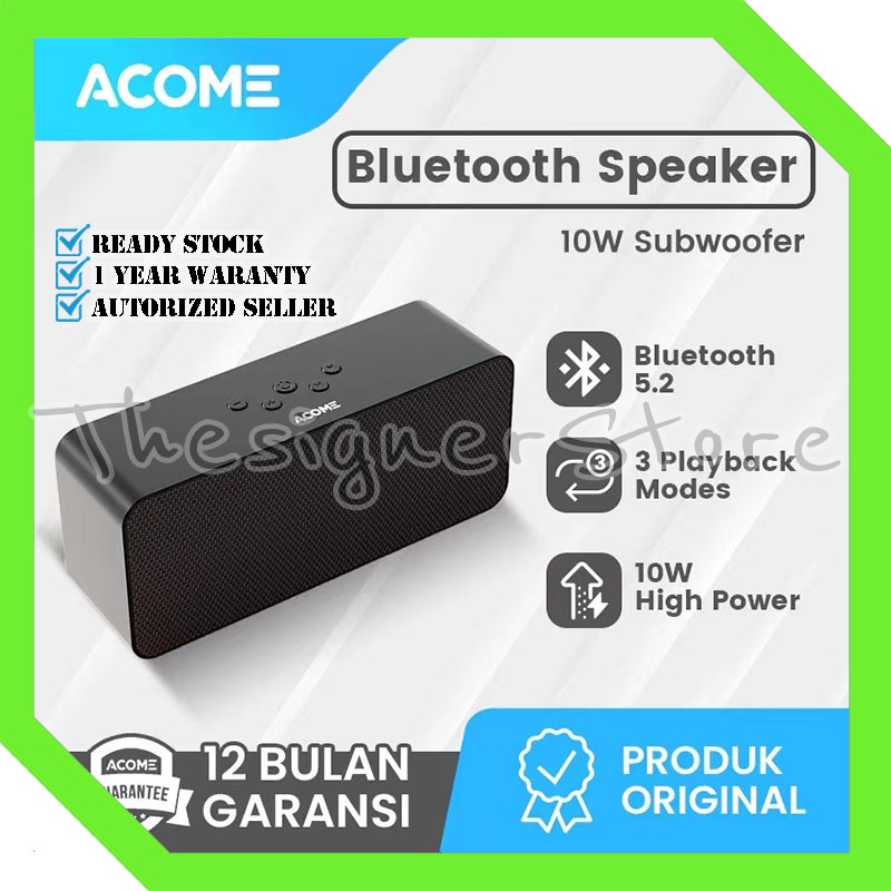 Jual Acome A Speaker Bluetooth Super Bass W High Power