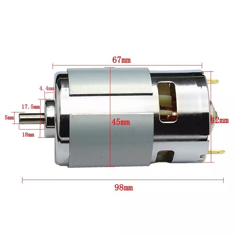 Jual Dinamo Dc 775 Motor Dc775 12v High Speed Torsi Besar Diy Powertools Shopee Indonesia