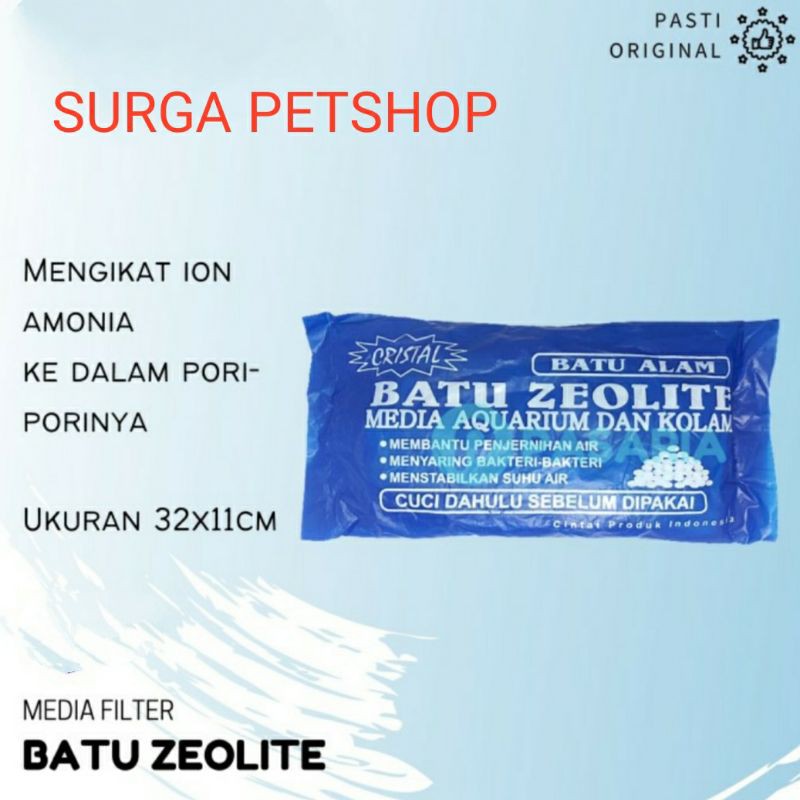 Jual batu Zeolit Zeolite Media Filter untuk Akuarium kolam Aquarium