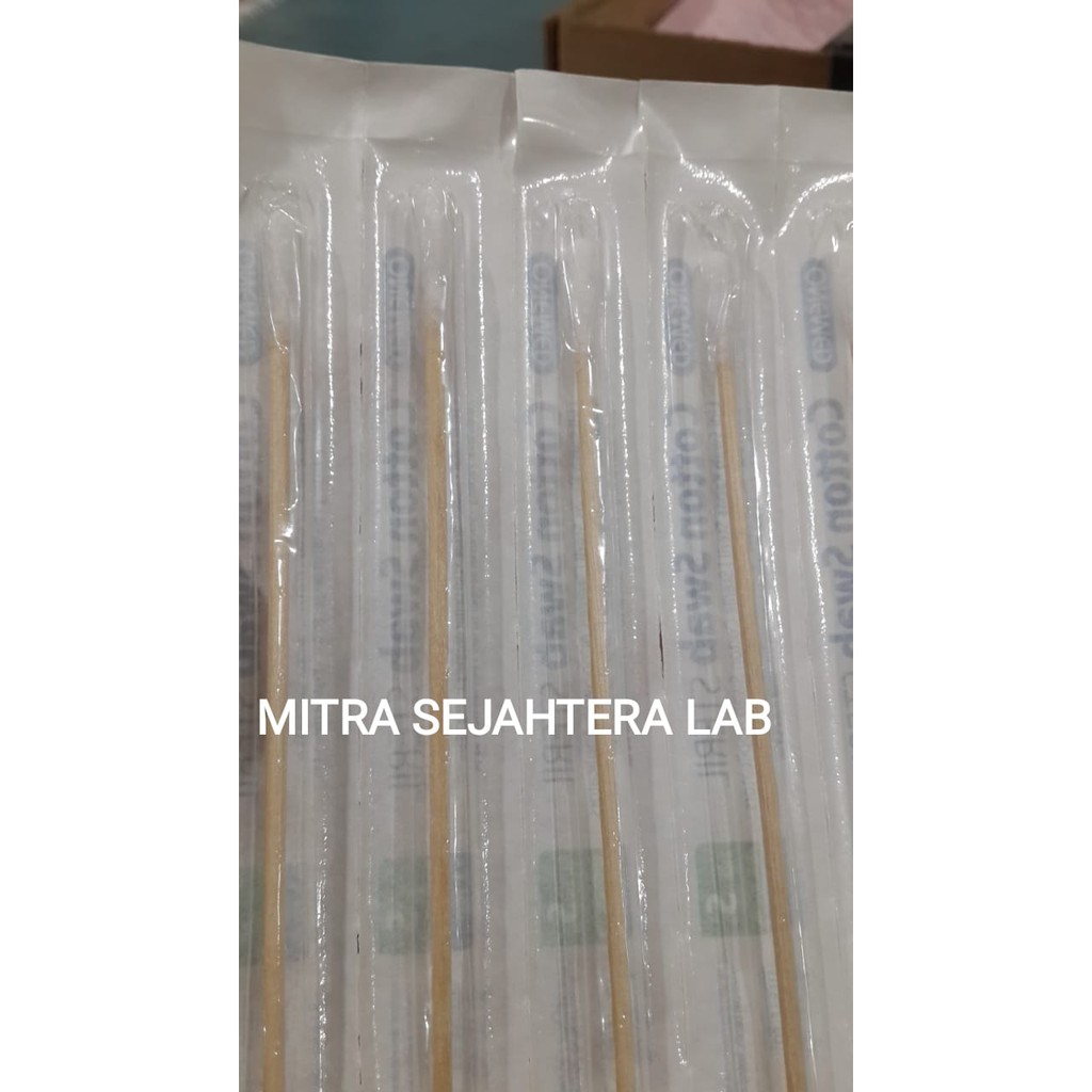 Jual Cotton Kayu Ulas sterile untuk microbiologi Onemed isi 100/box ...