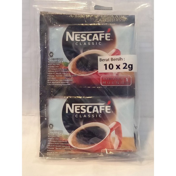 Jual Nescafe Classic Sachet 2g Shopee Indonesia