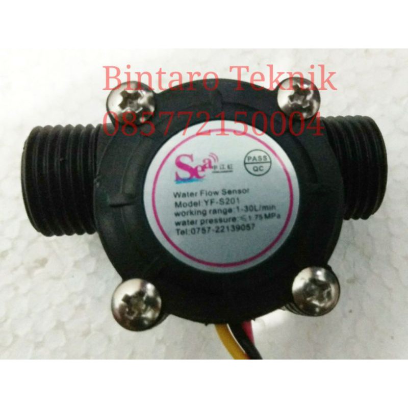 Jual Flow Sensor Sea Yf S201 Flow Hitam Sea 12 Shopee Indonesia 1417