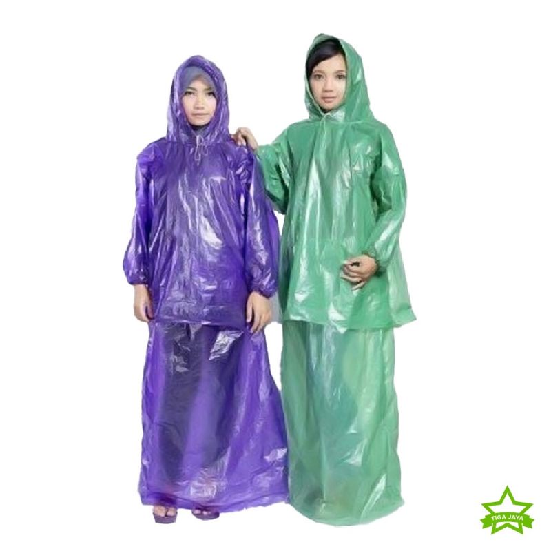 Jual Jas Hujan Plastik HDPE Stelan Baju Rok | Shopee Indonesia