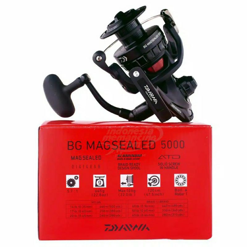 Jual Reel Daiwa BG Magsealed Ukuran 1500 s d 8000 Metal Body Shopee Indonesia
