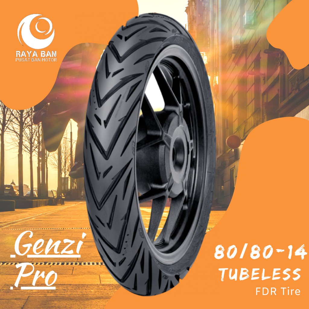 Jual Ban Motor FDR Genzi Pro 80/80-14 TL | Shopee Indonesia