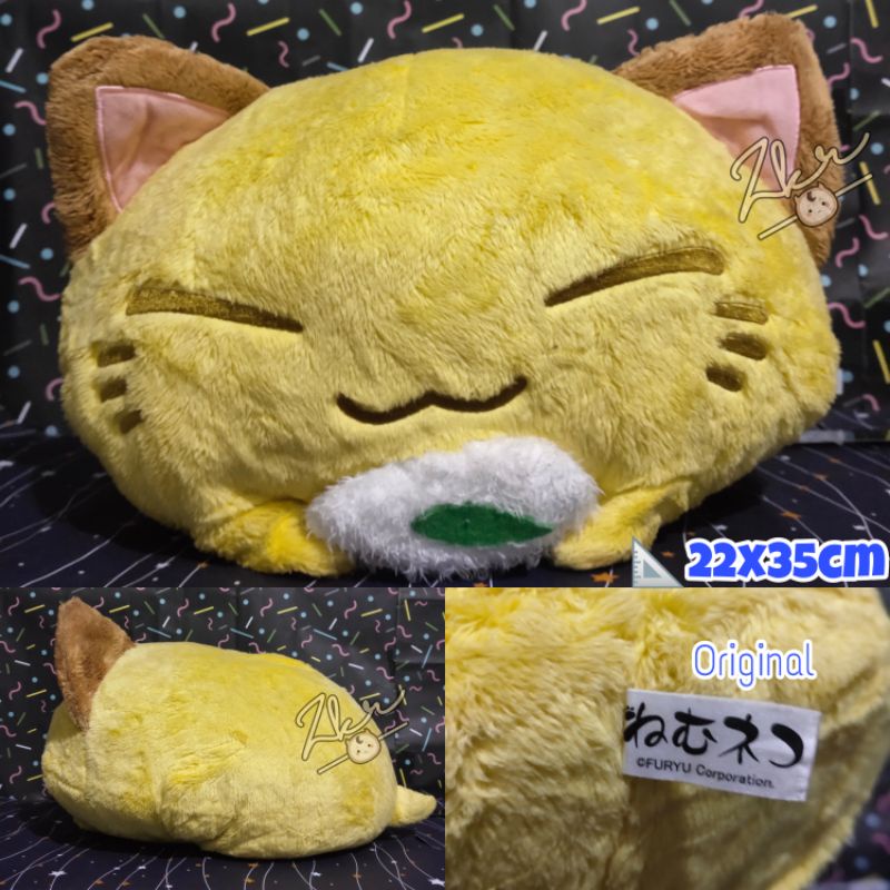 Jual BONEKA CARTOON NEMUNEKO SLEEPING CAT Plush Toy Original Furyu