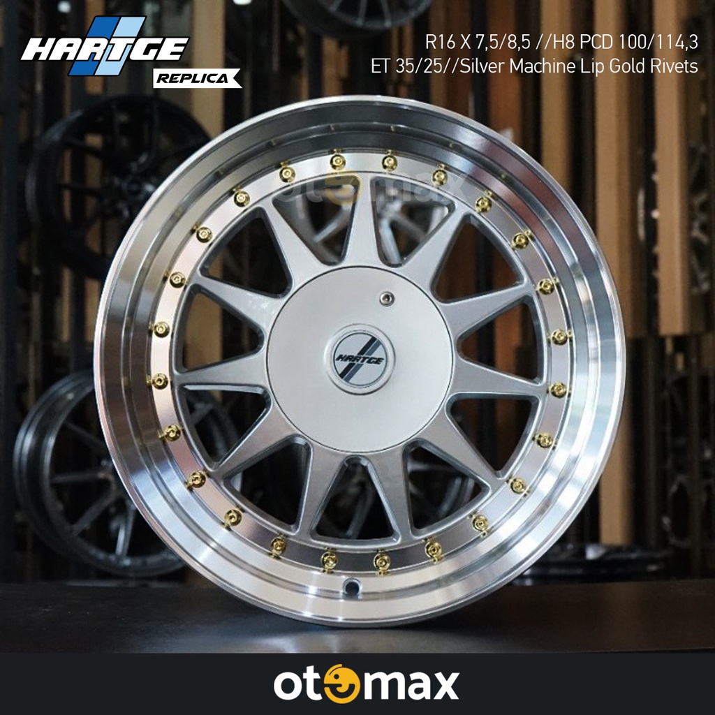 Jual Velg Mobil Hartge Ring 16 Silver Machine Lip Gold Rivet | Shopee ...