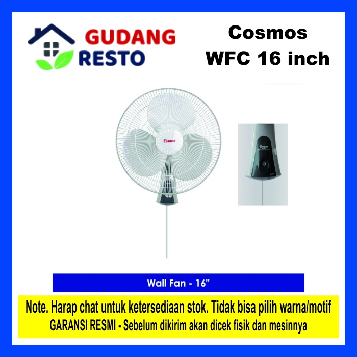 Jual COSMOS 16 WFC 16WFC WALL FAN KIPAS ANGIN DINDING GANTUNG TEMBOK ...